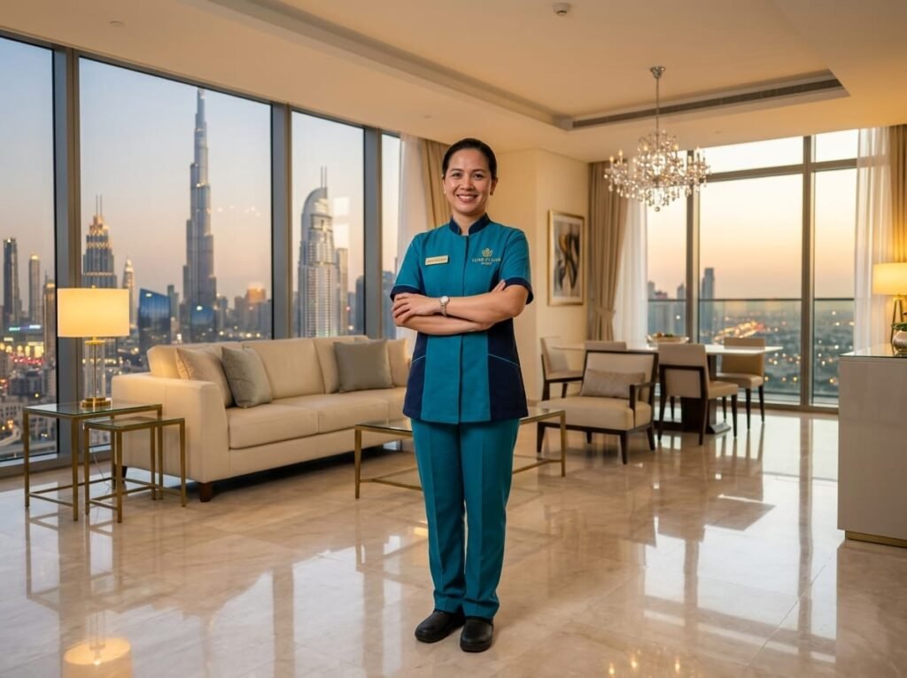 Cleaning Pro Dubai Operations Lead on-site in Dubai residence