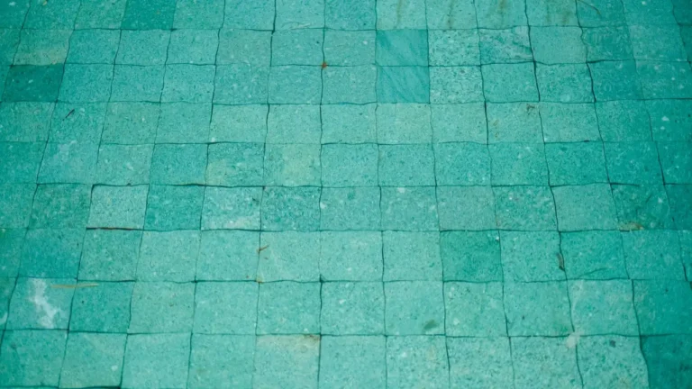 Sparkling clean balcony tiled floor after professional deep cleaning and washing