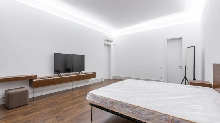 Spotless clean white mattress surface after professional steam cleaning and sanitization